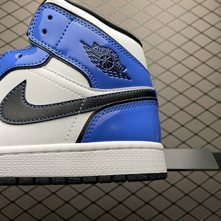 DT Batzh-  Air Jordan 1 Mid " Signal Blue "