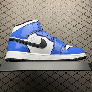 DT Batzh-  Air Jordan 1 Mid " Signal Blue "