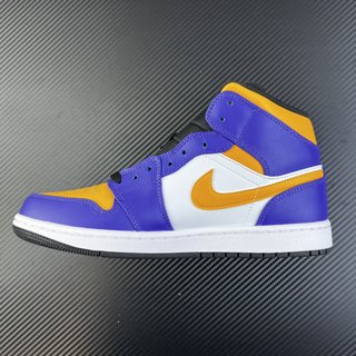 DT Batzh-Aj1 Mid Air Jordan 1 Mid "Lakers"