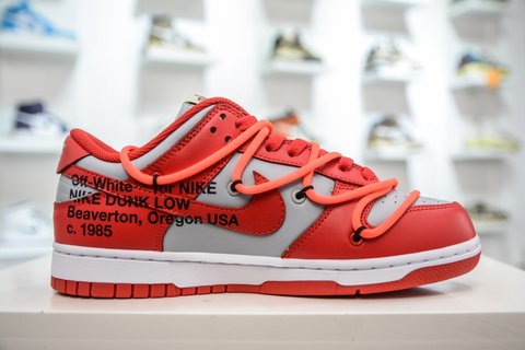 AY Batch-Off-White x Nike Dunk Low LTHR OW