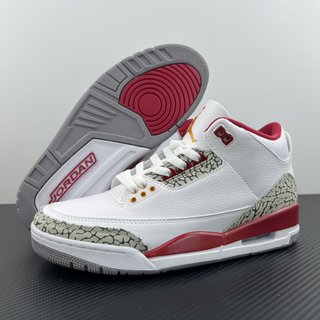 PB Batch-Air Jordan 3 "'cardinal red"'