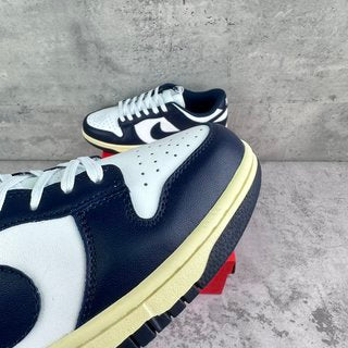 G Batch-Nike Dunk Low "Midinight Navy and White”