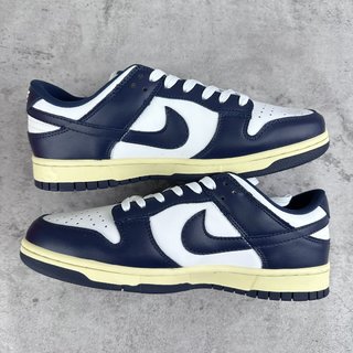 G Batch-Nike Dunk Low "Midinight Navy and White”